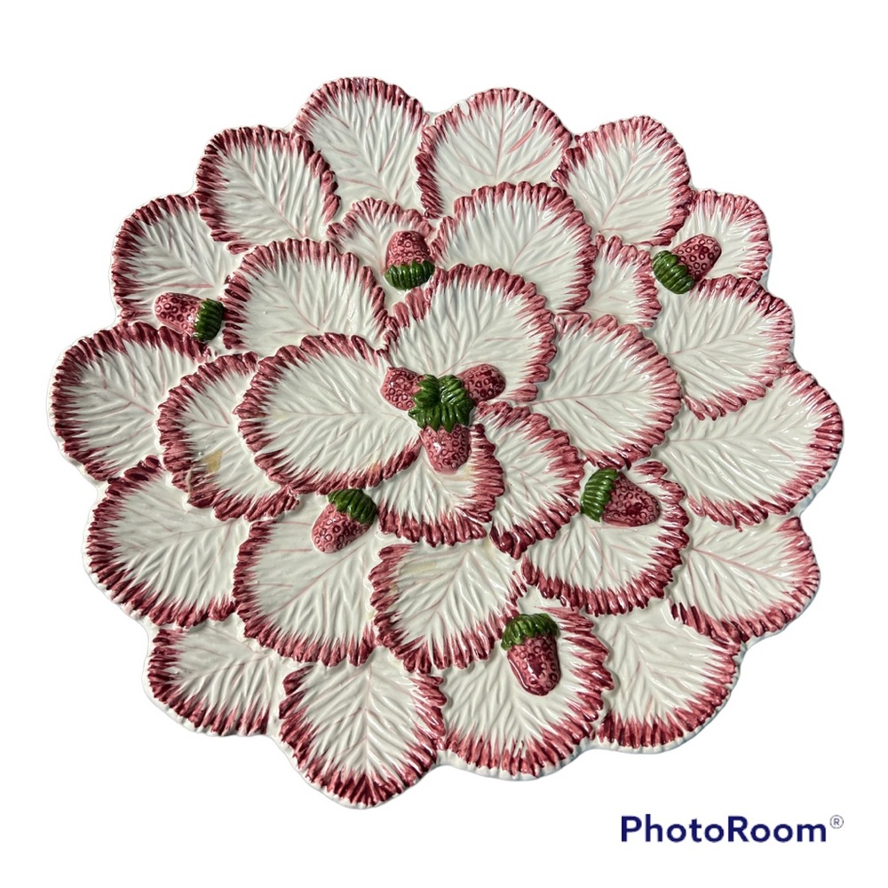 Vintage Strawberry Platter by Jay Willfred